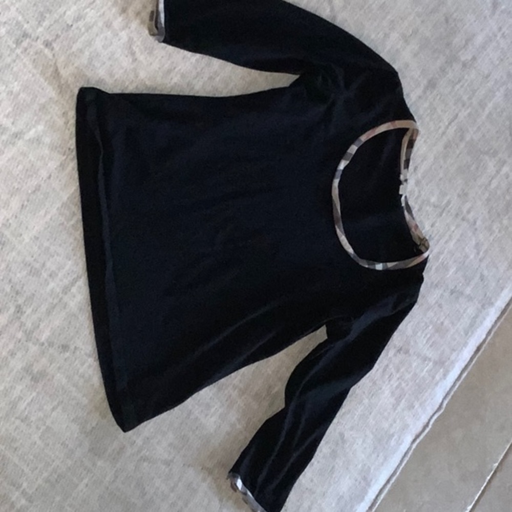 BURBERRY SCOOP NECK SHIRT